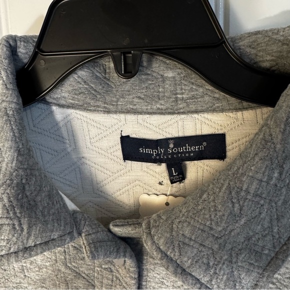 Simply Southern Gray Quilted Jacket NWT - Picture 5 of 9